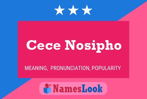 Poster del nome Cece Nosipho