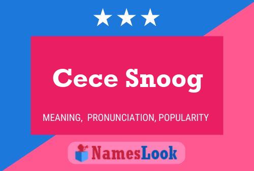 Poster del nome Cece Snoog