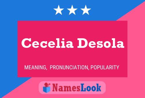 Poster del nome Cecelia Desola