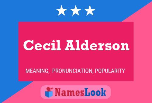 Poster del nome Cecil Alderson