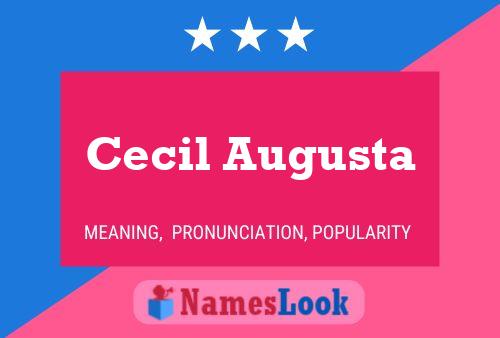 Poster del nome Cecil Augusta