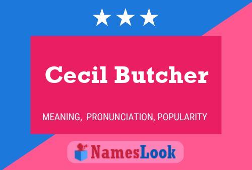 Poster del nome Cecil Butcher