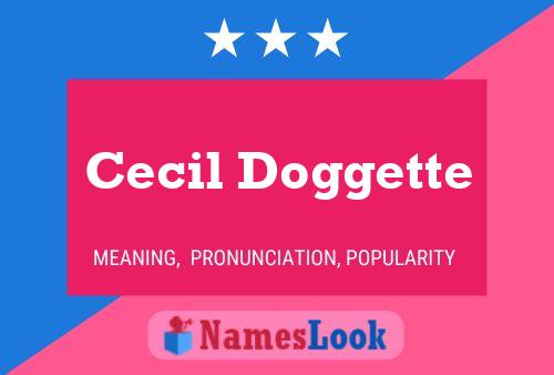 Poster del nome Cecil Doggette