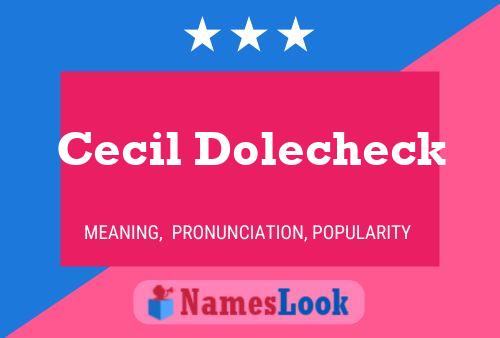 Poster del nome Cecil Dolecheck