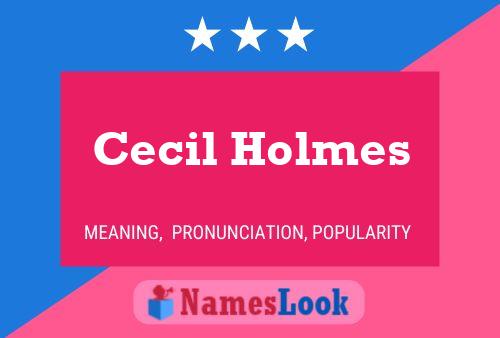 Poster del nome Cecil Holmes