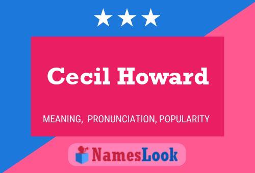 Poster del nome Cecil Howard