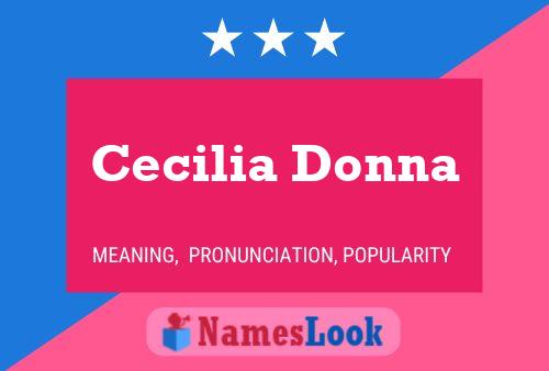 Poster del nome Cecilia Donna