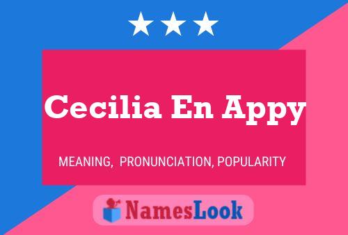 Poster del nome Cecilia En Appy