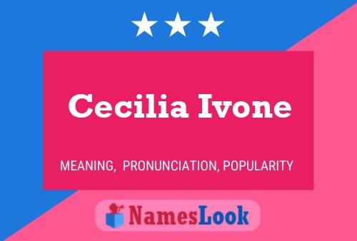 Poster del nome Cecilia Ivone