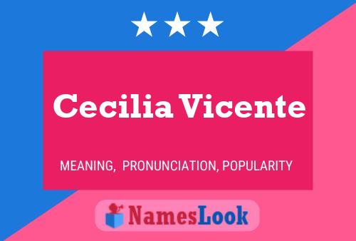 Poster del nome Cecilia Vicente