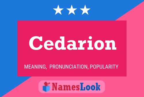 Poster del nome Cedarion