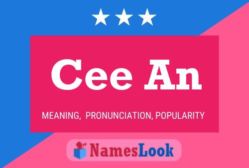 Poster del nome Cee An