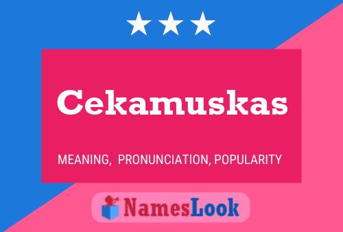 Poster del nome Cekamuskas