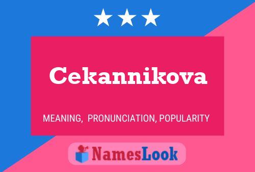 Poster del nome Cekannikova