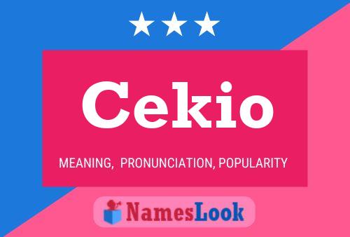 Poster del nome Cekio