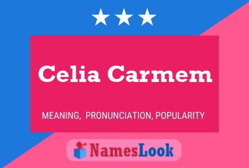 Poster del nome Celia Carmem