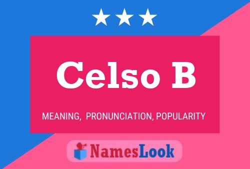 Poster del nome Celso B