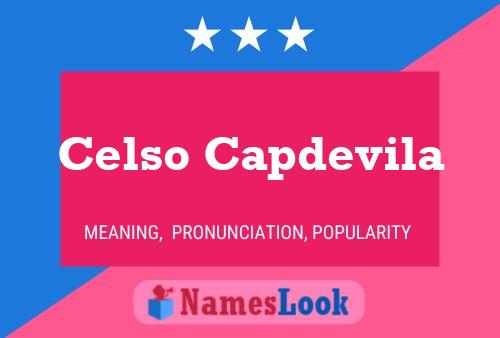 Poster del nome Celso Capdevila