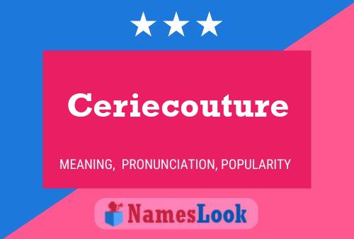 Poster del nome Ceriecouture