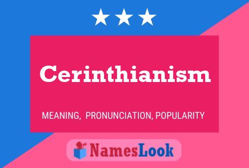 Poster del nome Cerinthianism