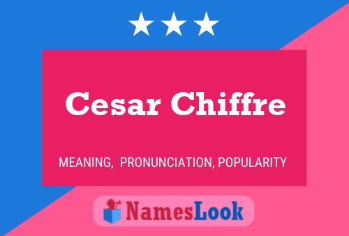 Poster del nome Cesar Chiffre