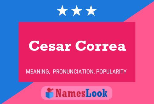 Poster del nome Cesar Correa