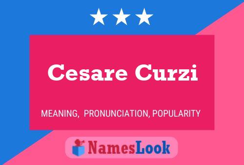 Poster del nome Cesare Curzi