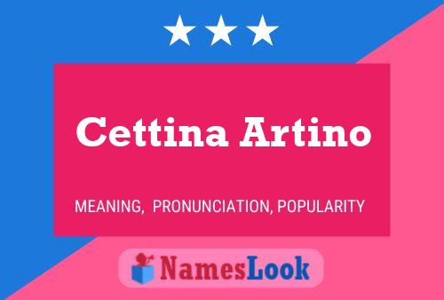 Poster del nome Cettina Artino