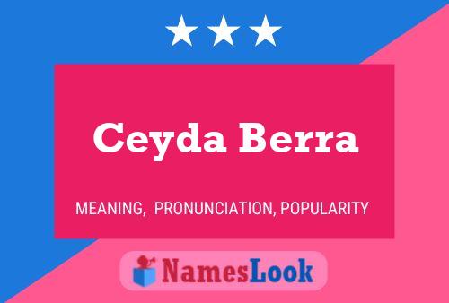 Poster del nome Ceyda Berra