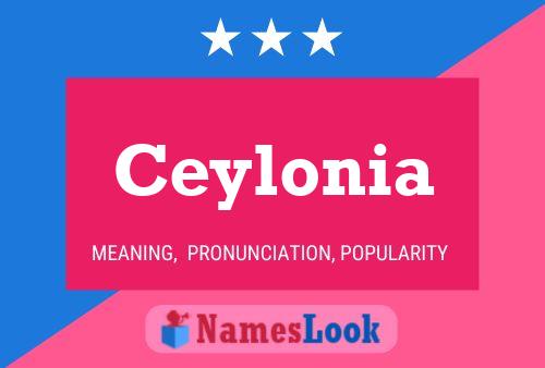 Poster del nome Ceylonia