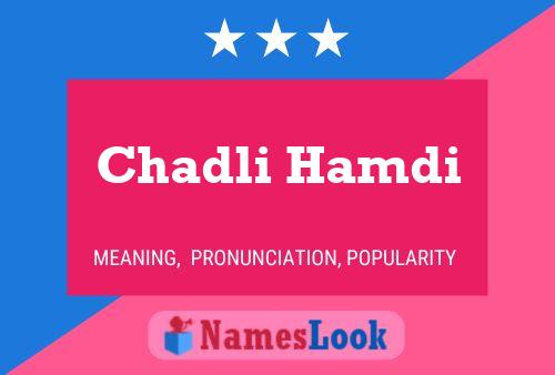 Poster del nome Chadli Hamdi