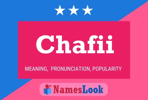 Poster del nome Chafii