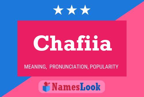 Poster del nome Chafiia