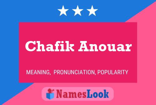 Poster del nome Chafik Anouar