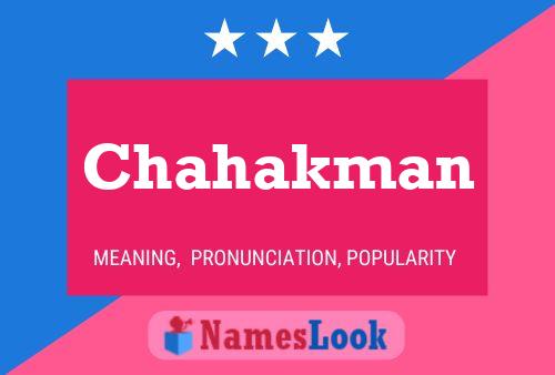 Poster del nome Chahakman