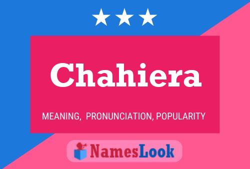 Poster del nome Chahiera