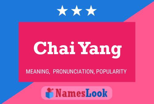 Poster del nome Chai Yang