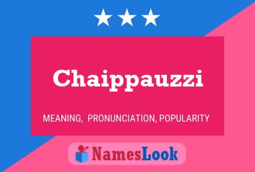 Poster del nome Chaippauzzi