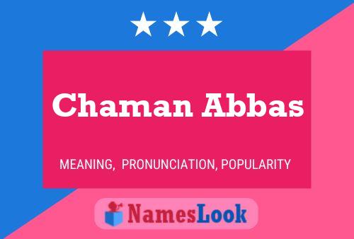 Poster del nome Chaman Abbas