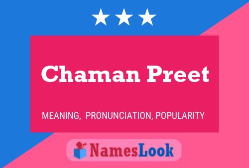 Poster del nome Chaman Preet