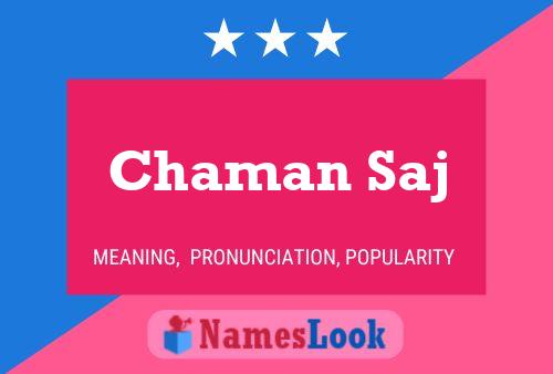 Poster del nome Chaman Saj