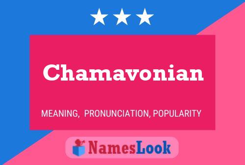 Poster del nome Chamavonian