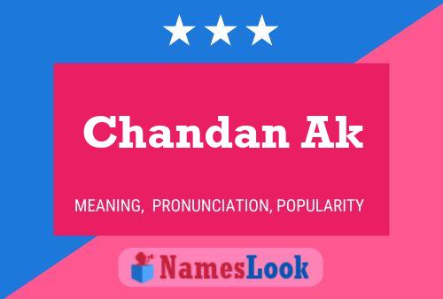 Poster del nome Chandan Ak