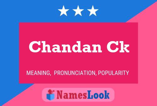 Poster del nome Chandan Ck