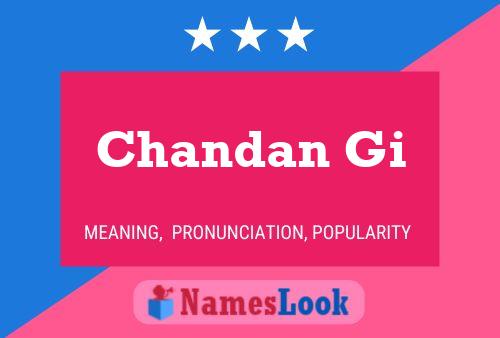 Poster del nome Chandan Gi