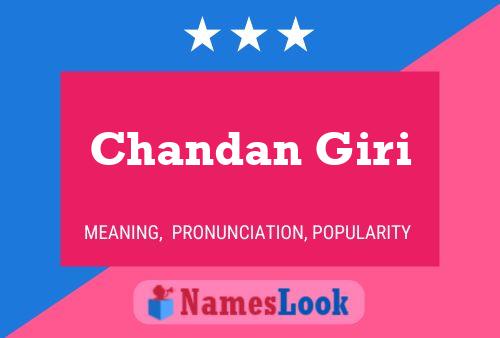 Poster del nome Chandan Giri