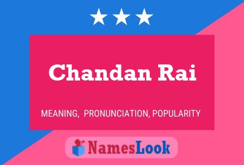 Poster del nome Chandan Rai