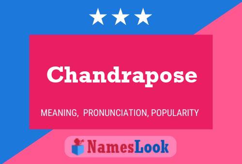 Poster del nome Chandrapose