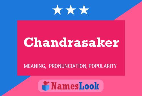 Poster del nome Chandrasaker