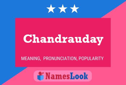 Poster del nome Chandrauday